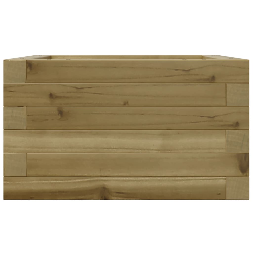 vidaXL Jardinera de madera de pino impregnada 40x40x23 cm