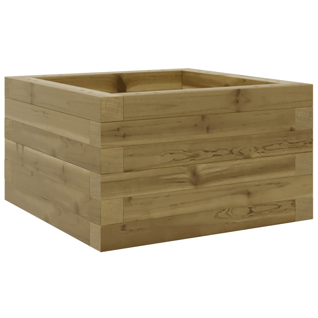 vidaXL Jardinera de madera de pino impregnada 40x40x23 cm