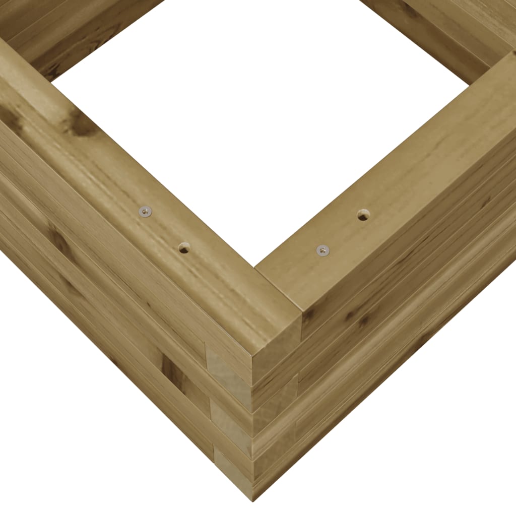 vidaXL Jardinera de madera de pino impregnada 40x40x23 cm