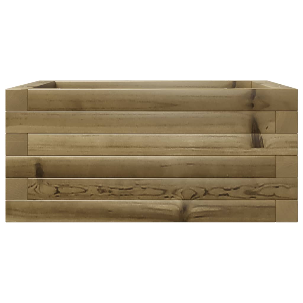 vidaXL Jardinera de madera de pino impregnada 50x50x23 cm