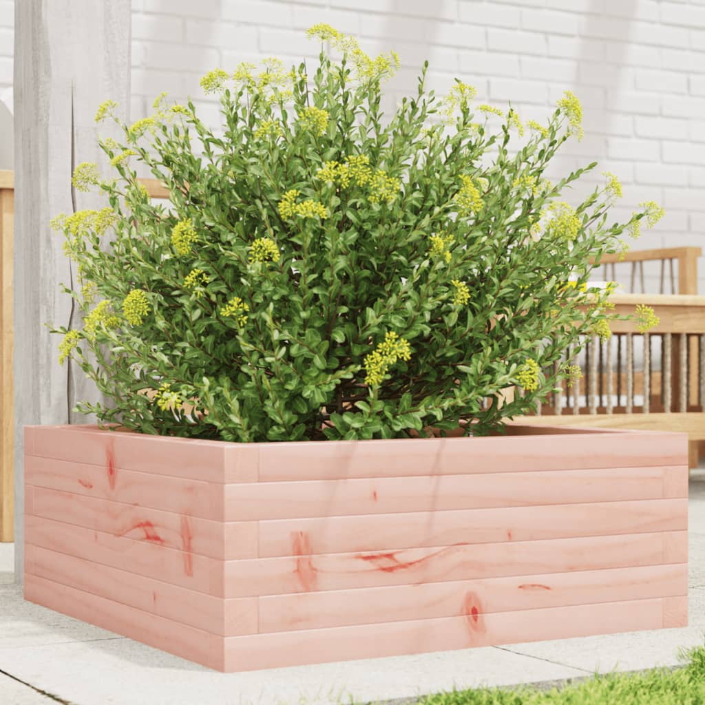 vidaXL Jardinera de madera maciza de abeto Douglas 60x60x23 cm