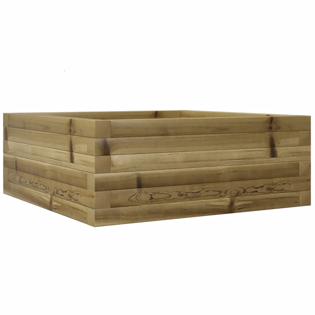 vidaXL Jardinera de madera de pino impregnada 60x60x23 cm