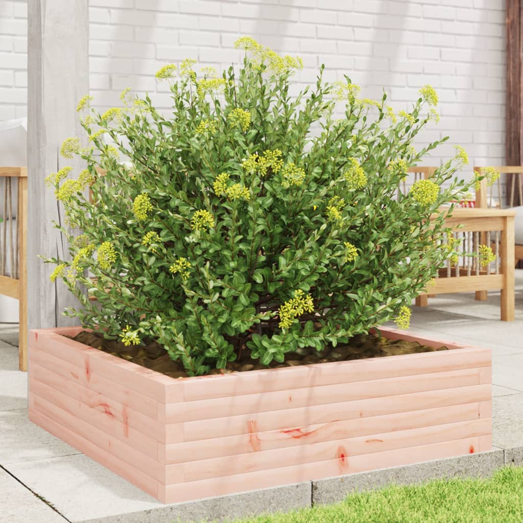 vidaXL Jardinera de madera maciza Douglas 80x80x23 cm