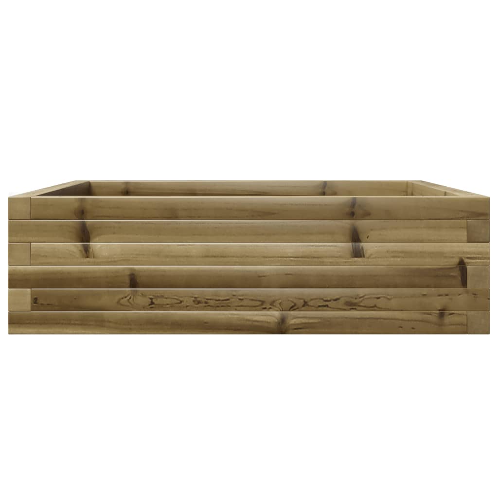 vidaXL Jardinera de madera de pino impregnada 80x80x23 cm