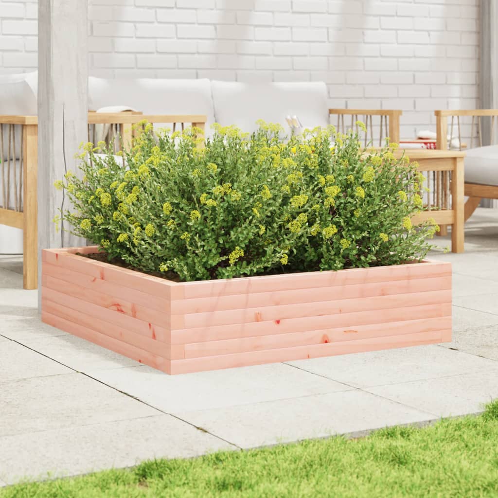 vidaXL Jardinera de madera maciza Douglas 90x90x23 cm