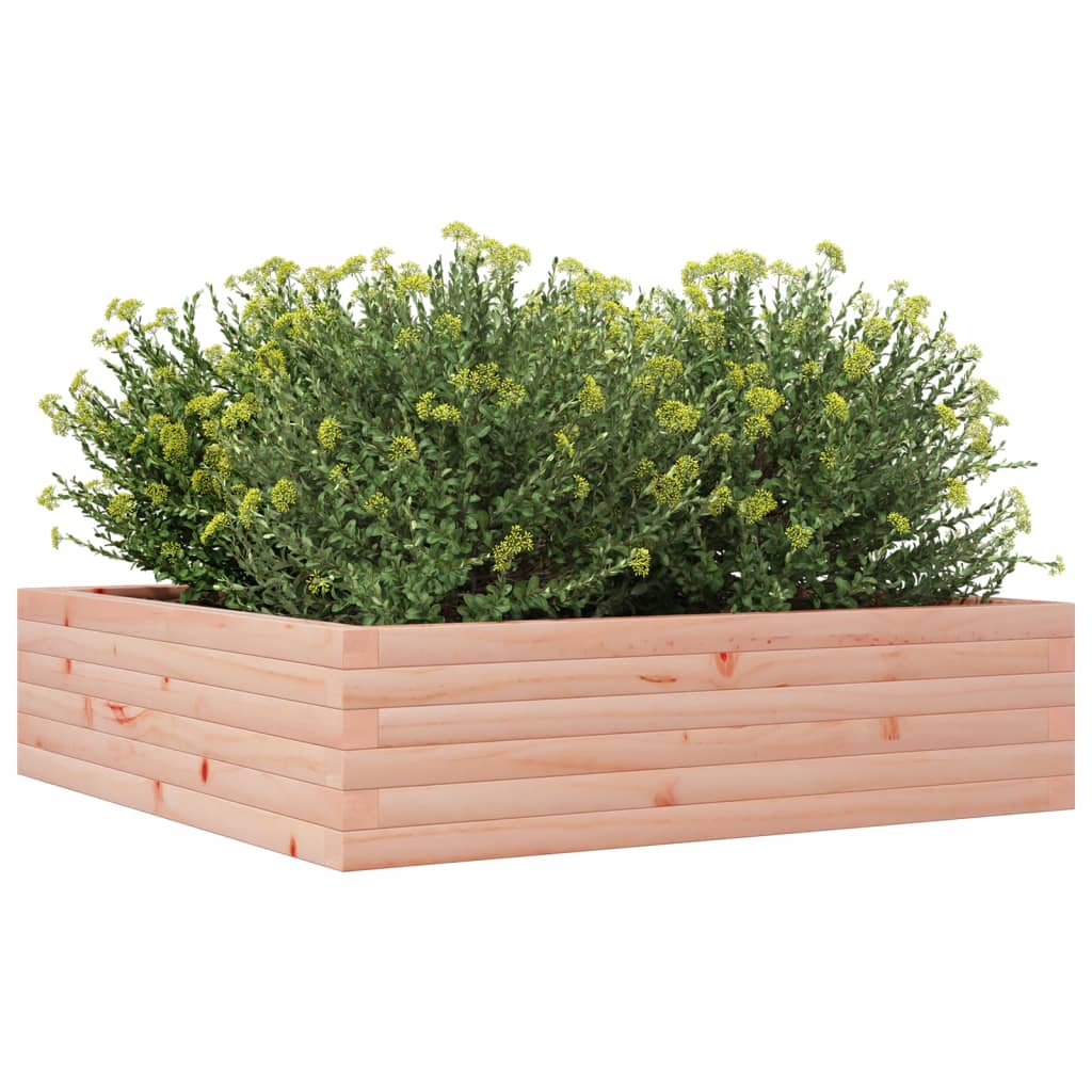 vidaXL Jardinera de madera maciza Douglas 90x90x23 cm