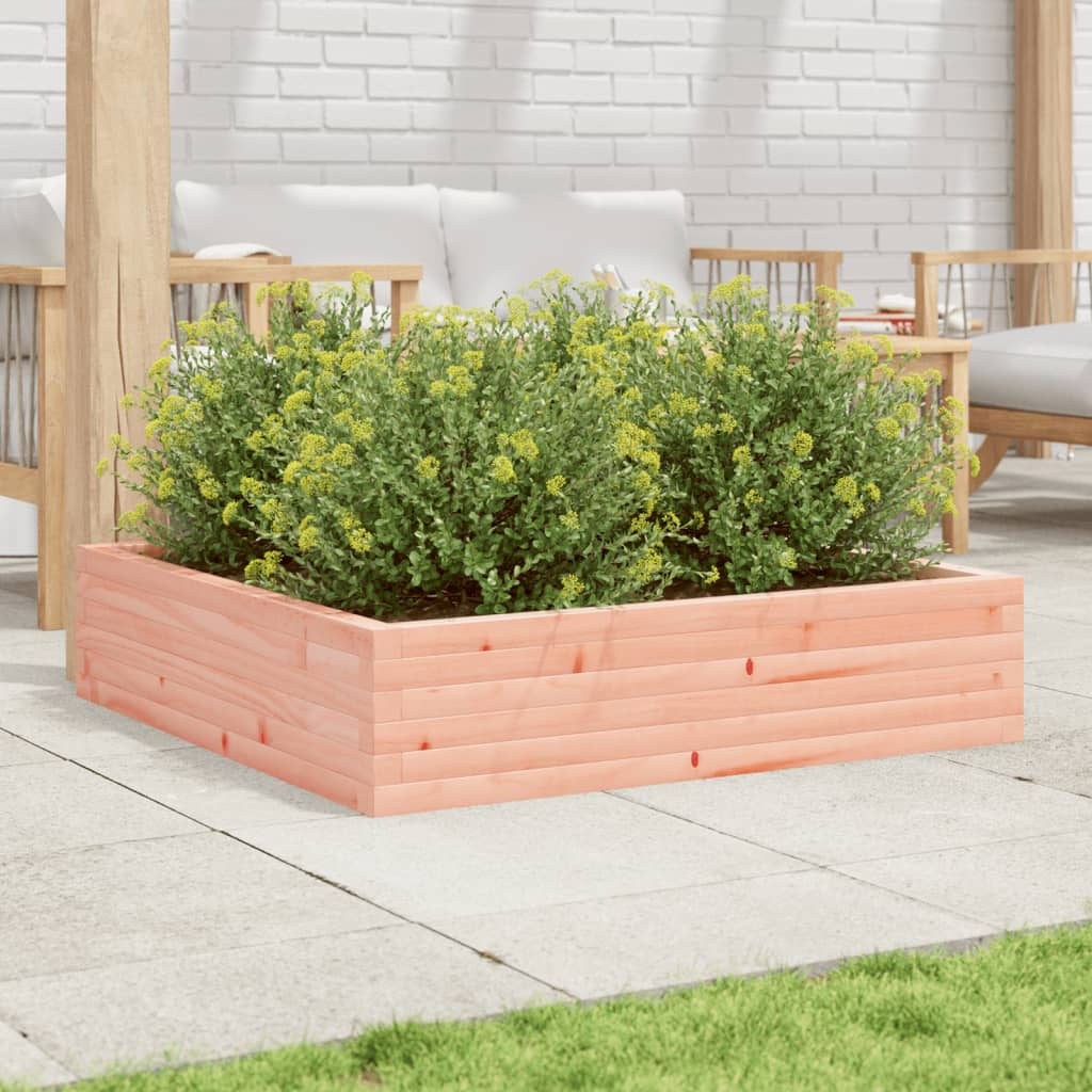 vidaXL Jardinera madera maciza de abeto Douglas 100x100x23 cm