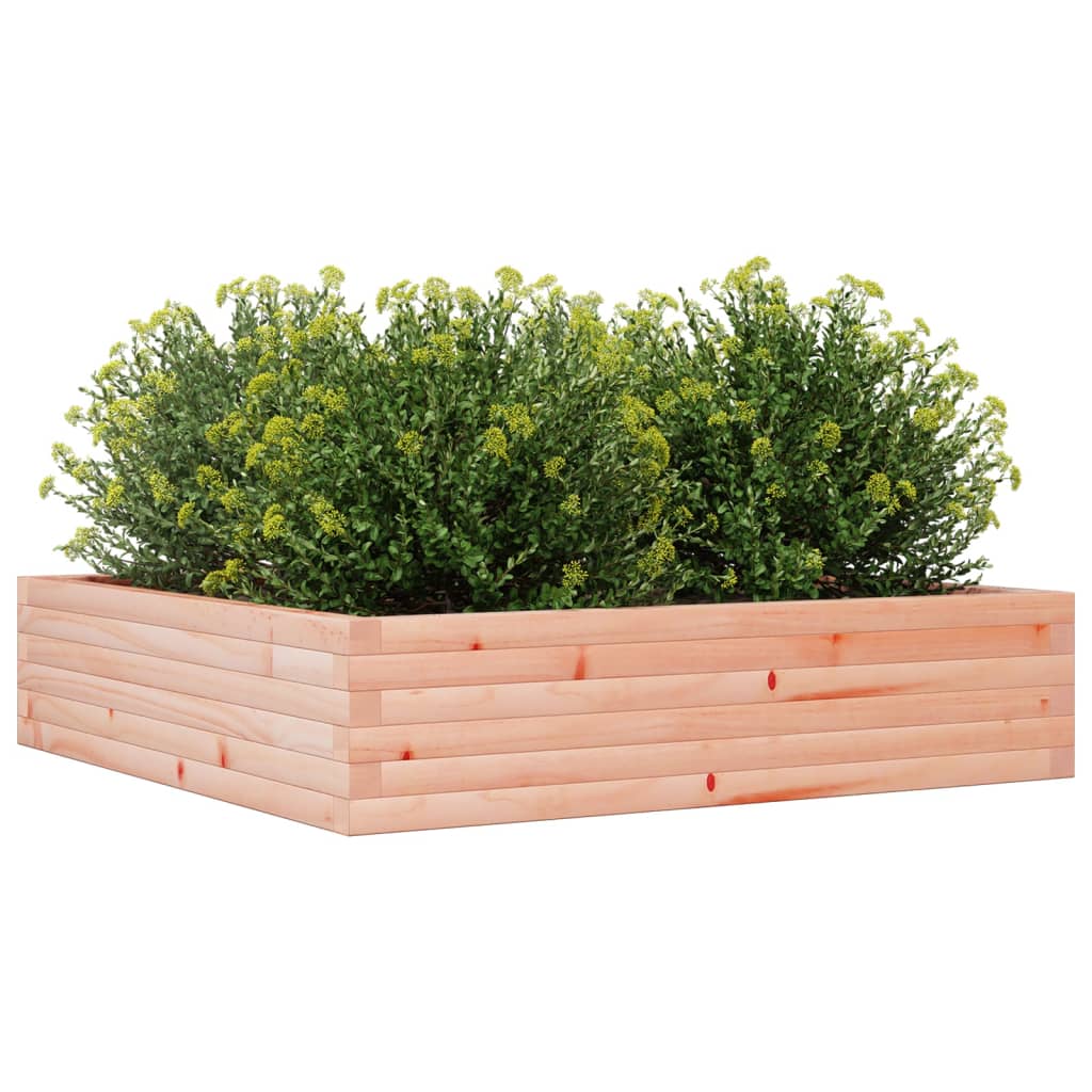 vidaXL Jardinera madera maciza de abeto Douglas 100x100x23 cm