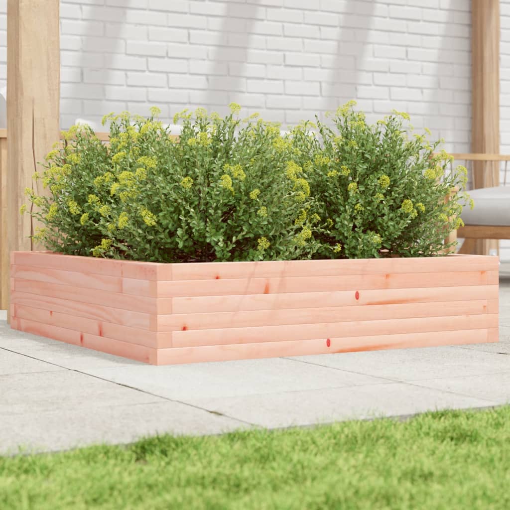 vidaXL Jardinera madera maciza de abeto Douglas 100x100x23 cm