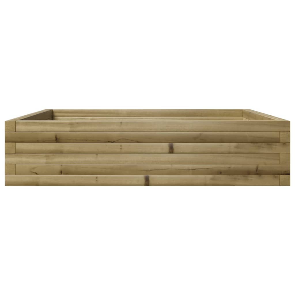 vidaXL Jardinera madera de pino impregnada 100x100x23 cm