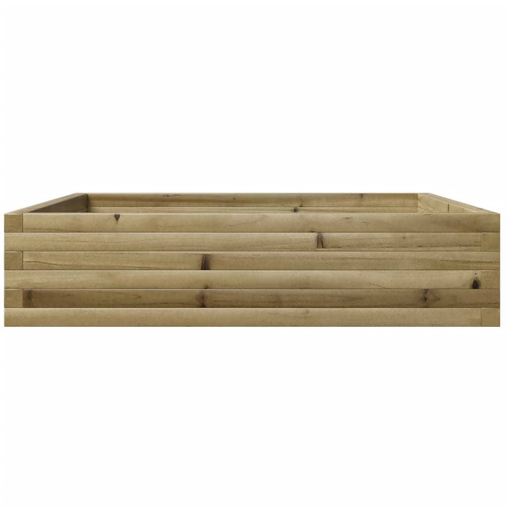 vidaXL Jardinera madera de pino impregnada 100x100x23 cm