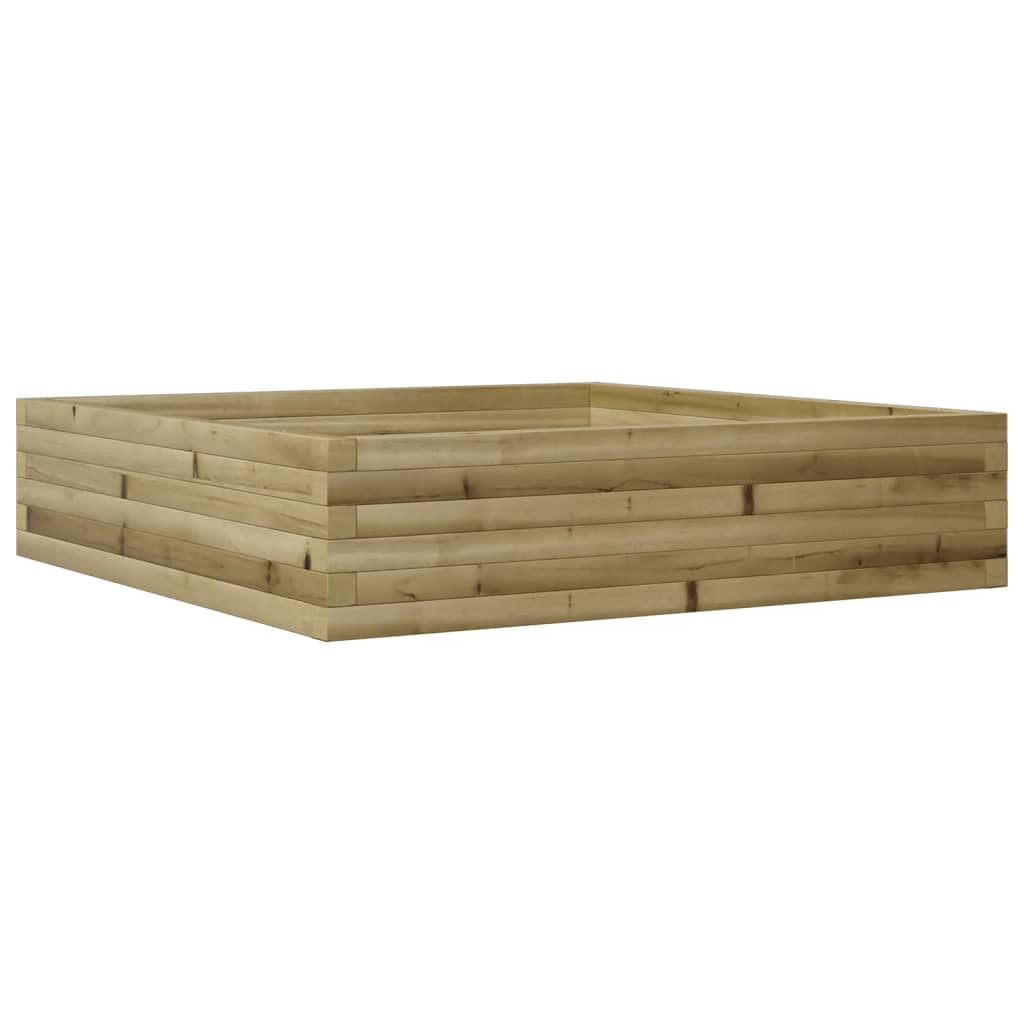 vidaXL Jardinera madera de pino impregnada 100x100x23 cm