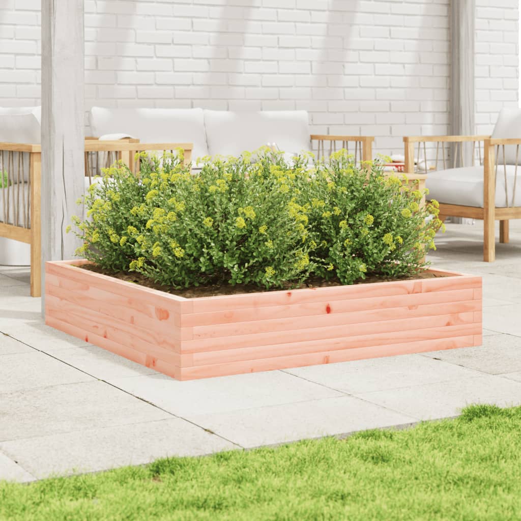 vidaXL Jardinera madera maciza de abeto Douglas 110x110x23 cm