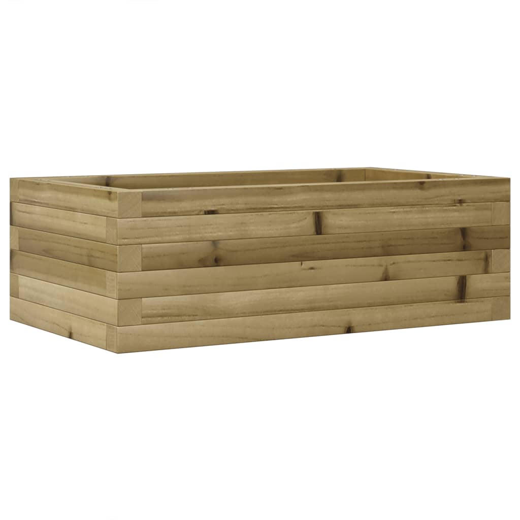 vidaXL Jardinera de madera de pino impregnada 70x40x23 cm