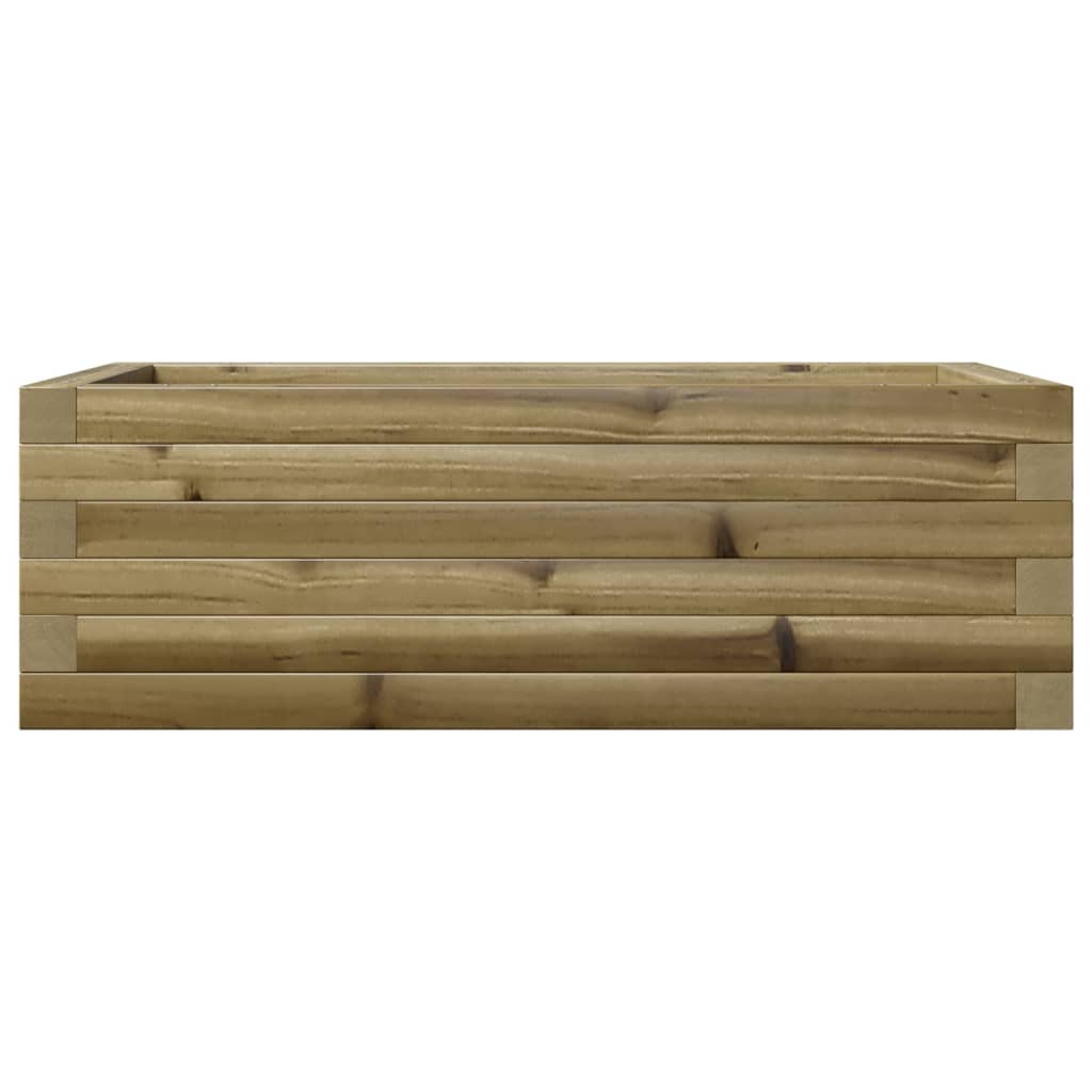 vidaXL Jardinera de madera de pino impregnada 70x40x23 cm