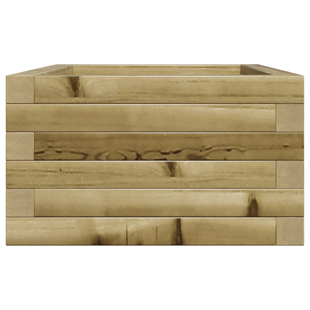 vidaXL Jardinera de madera de pino impregnada 70x40x23 cm