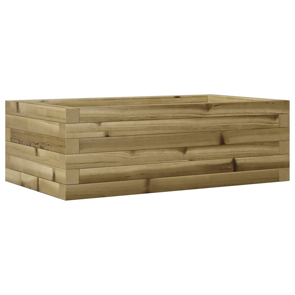 vidaXL Jardinera de madera de pino impregnada 70x40x23 cm