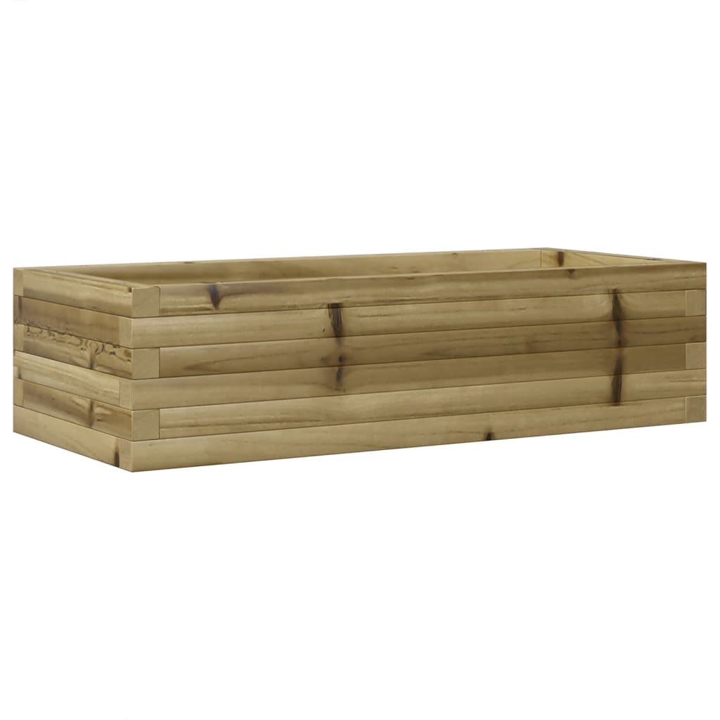 vidaXL Jardinera de madera de pino impregnada 90x40x23 cm