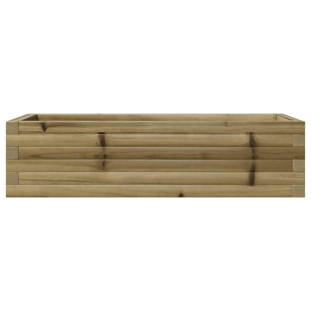 vidaXL Jardinera de madera de pino impregnada 90x40x23 cm