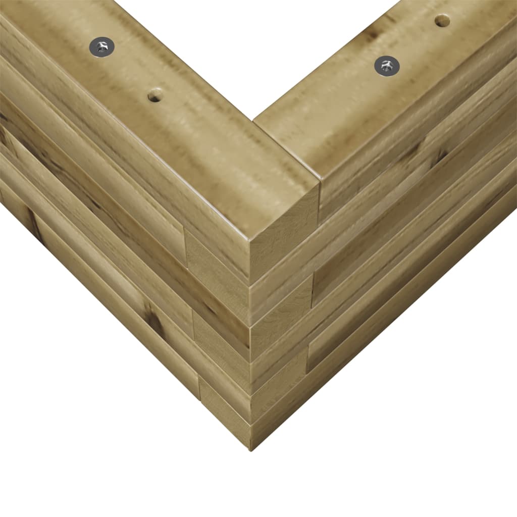 vidaXL Jardinera de madera de pino impregnada 90x40x23 cm