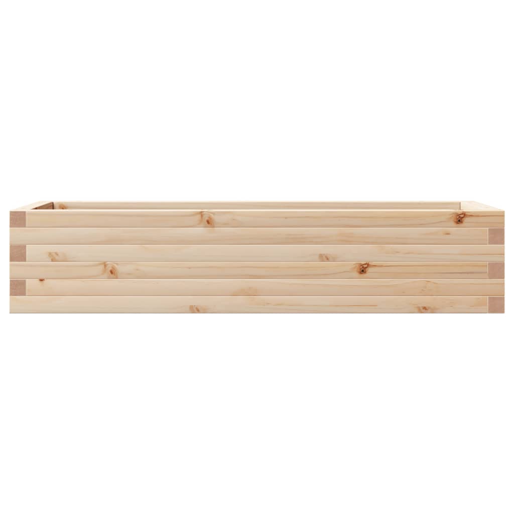 vidaXL Jardinera de madera maciza de pino 110x40x23 cm