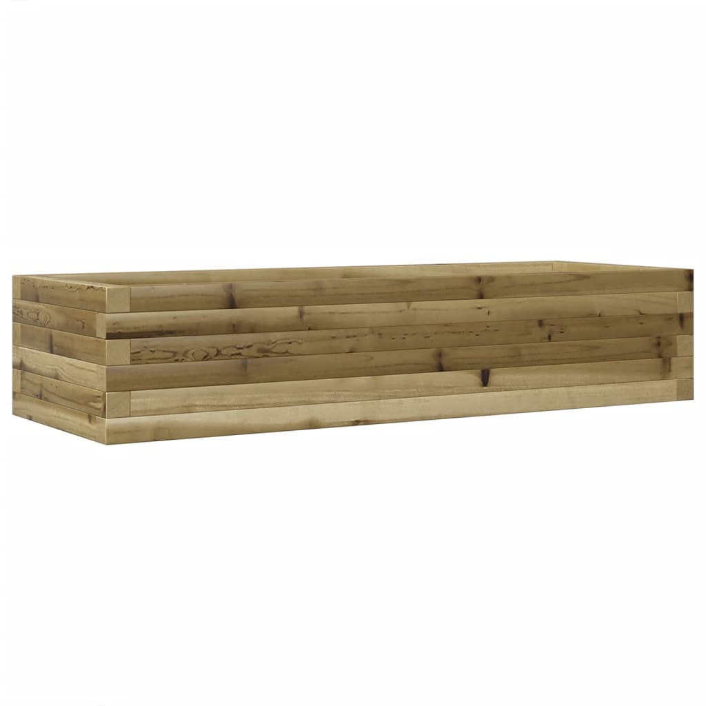 vidaXL Jardinera madera de pino impregnada 110x40x23 cm