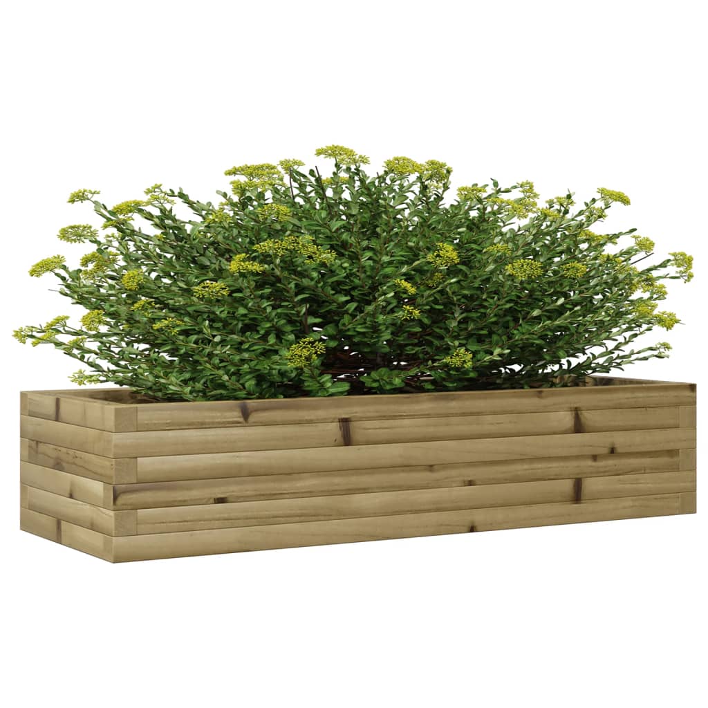 vidaXL Jardinera madera de pino impregnada 110x40x23 cm