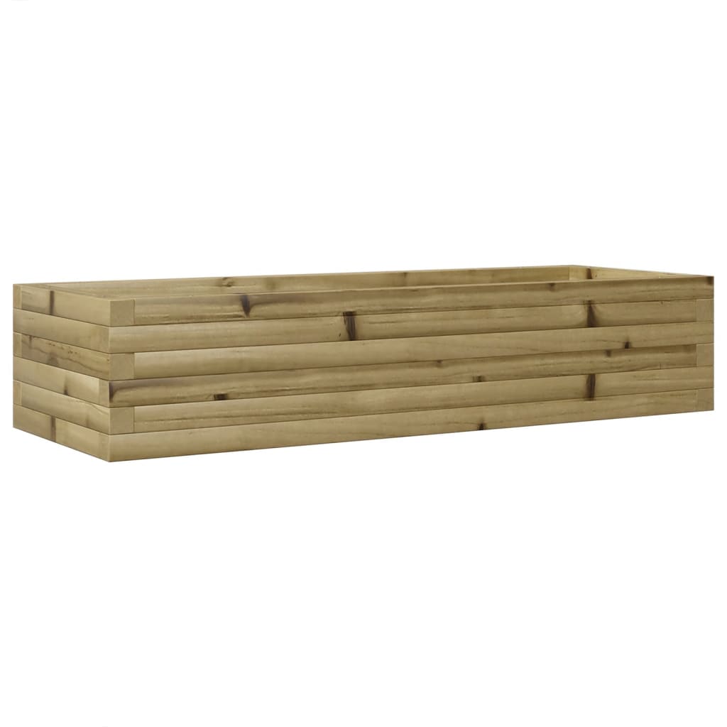 vidaXL Jardinera madera de pino impregnada 110x40x23 cm