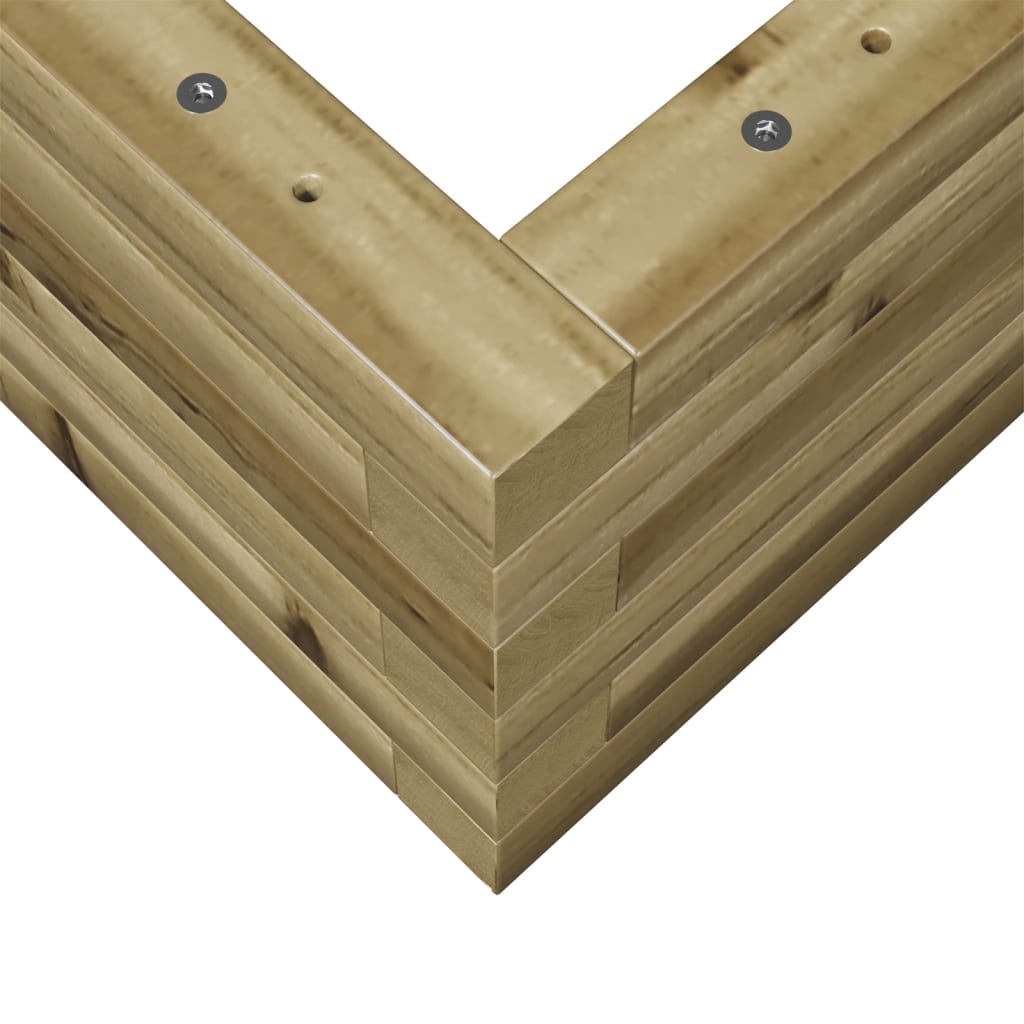 vidaXL Jardinera madera de pino impregnada 110x40x23 cm