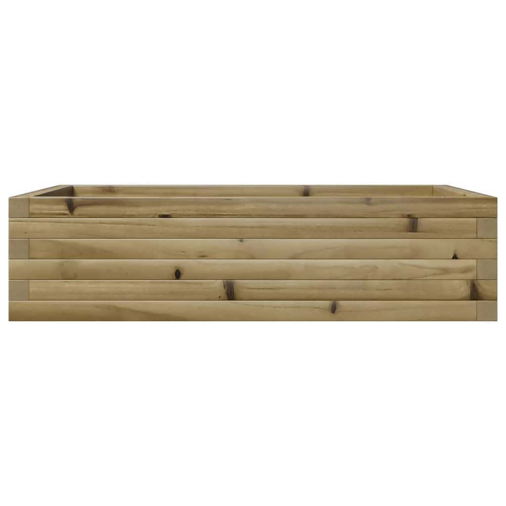 vidaXL Jardinera de madera de pino impregnada 90x60x23 cm