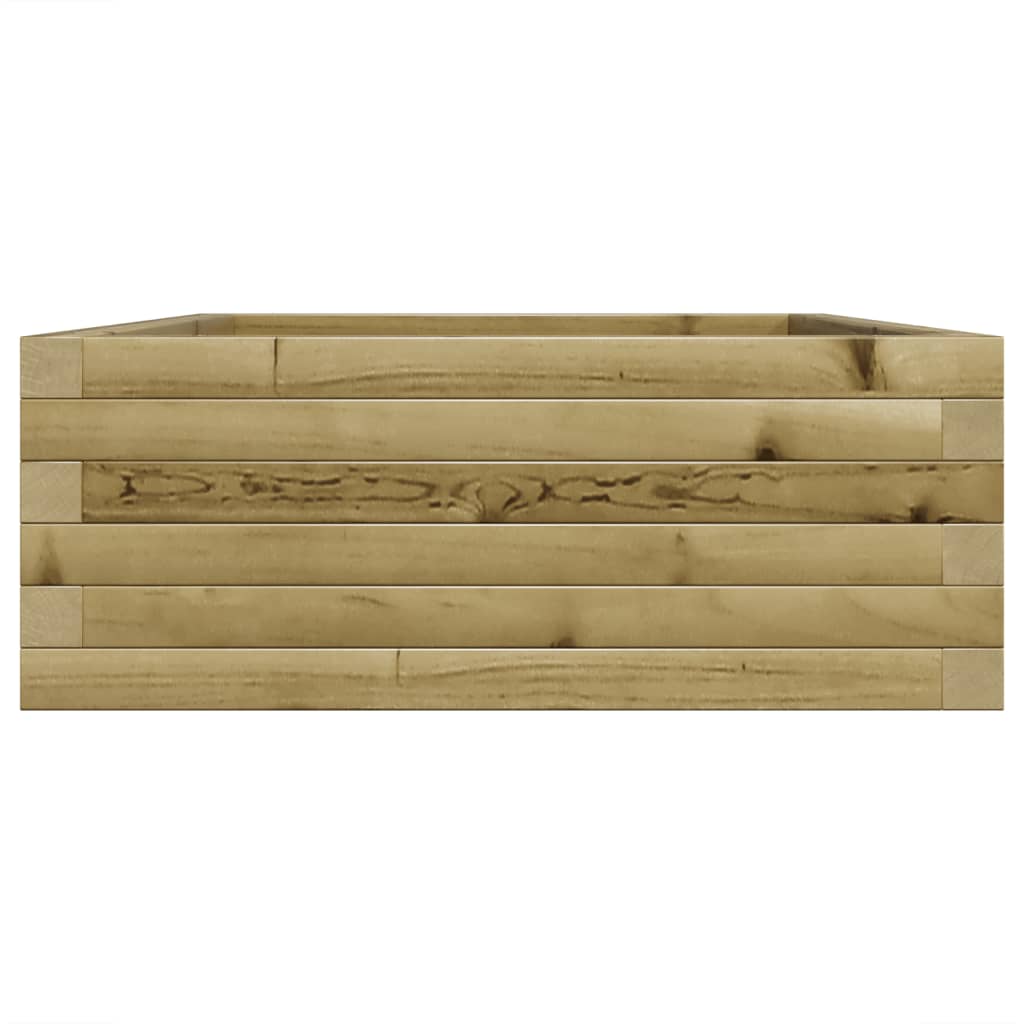 vidaXL Jardinera de madera de pino impregnada 90x60x23 cm