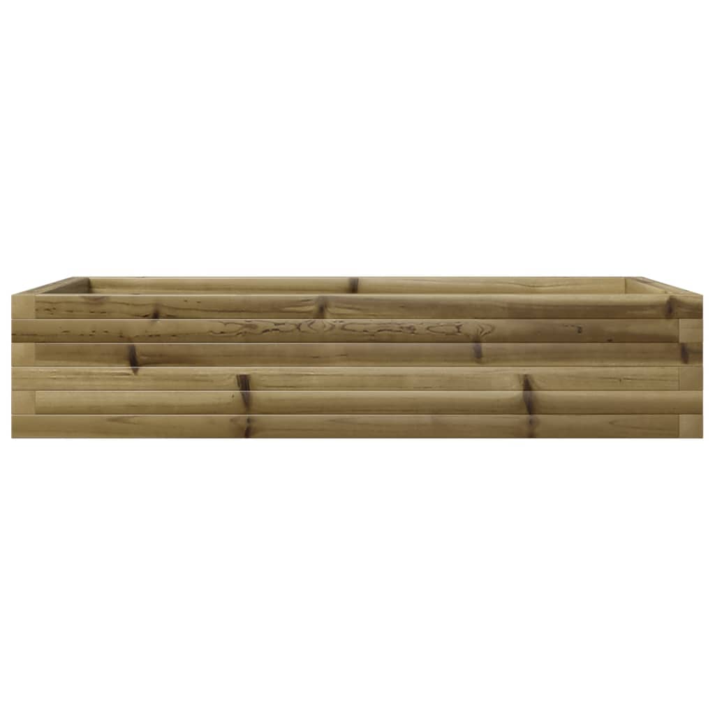 vidaXL Jardinera de madera de pino impregnada 110x60x23 cm