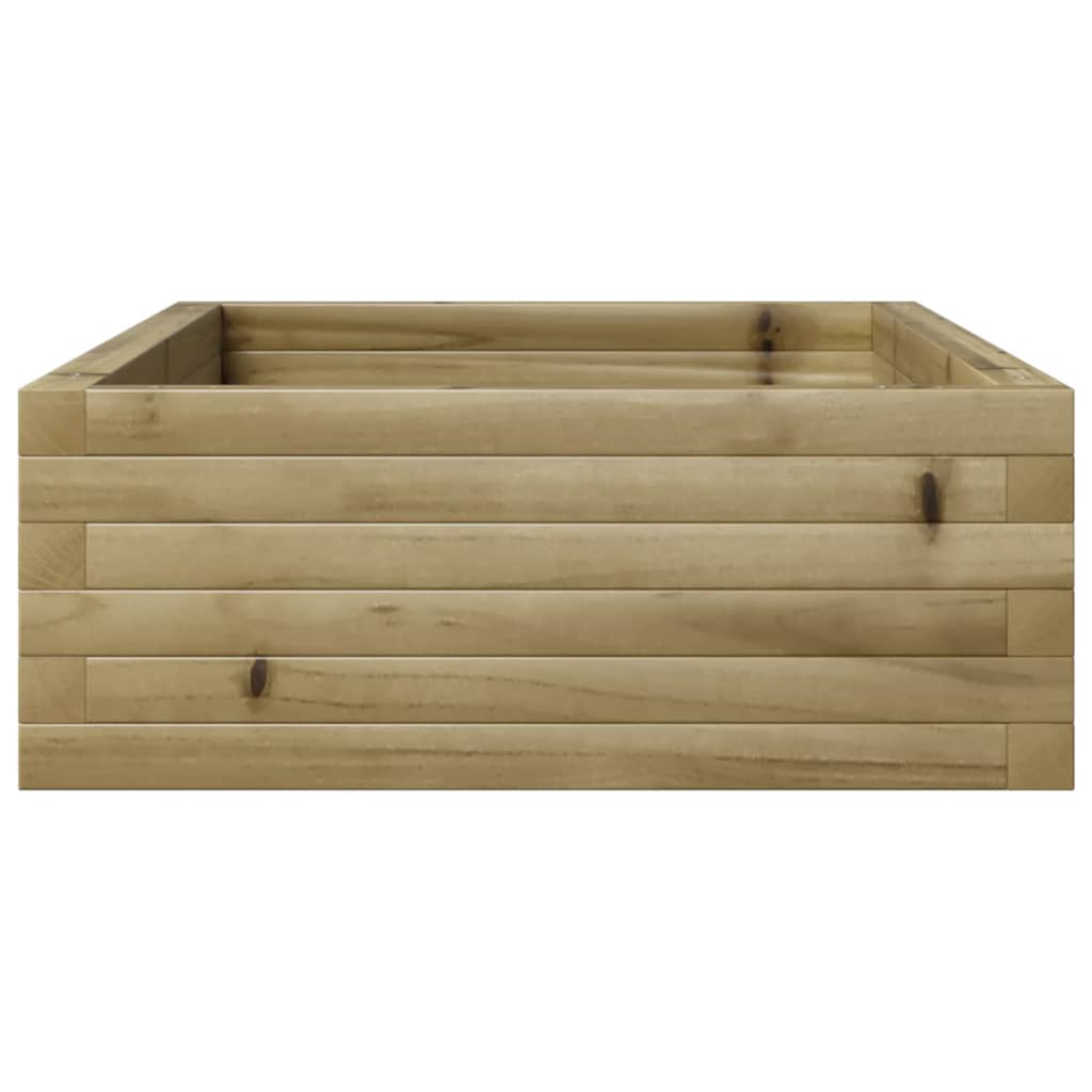 vidaXL Jardinera de madera de pino impregnada 110x60x23 cm