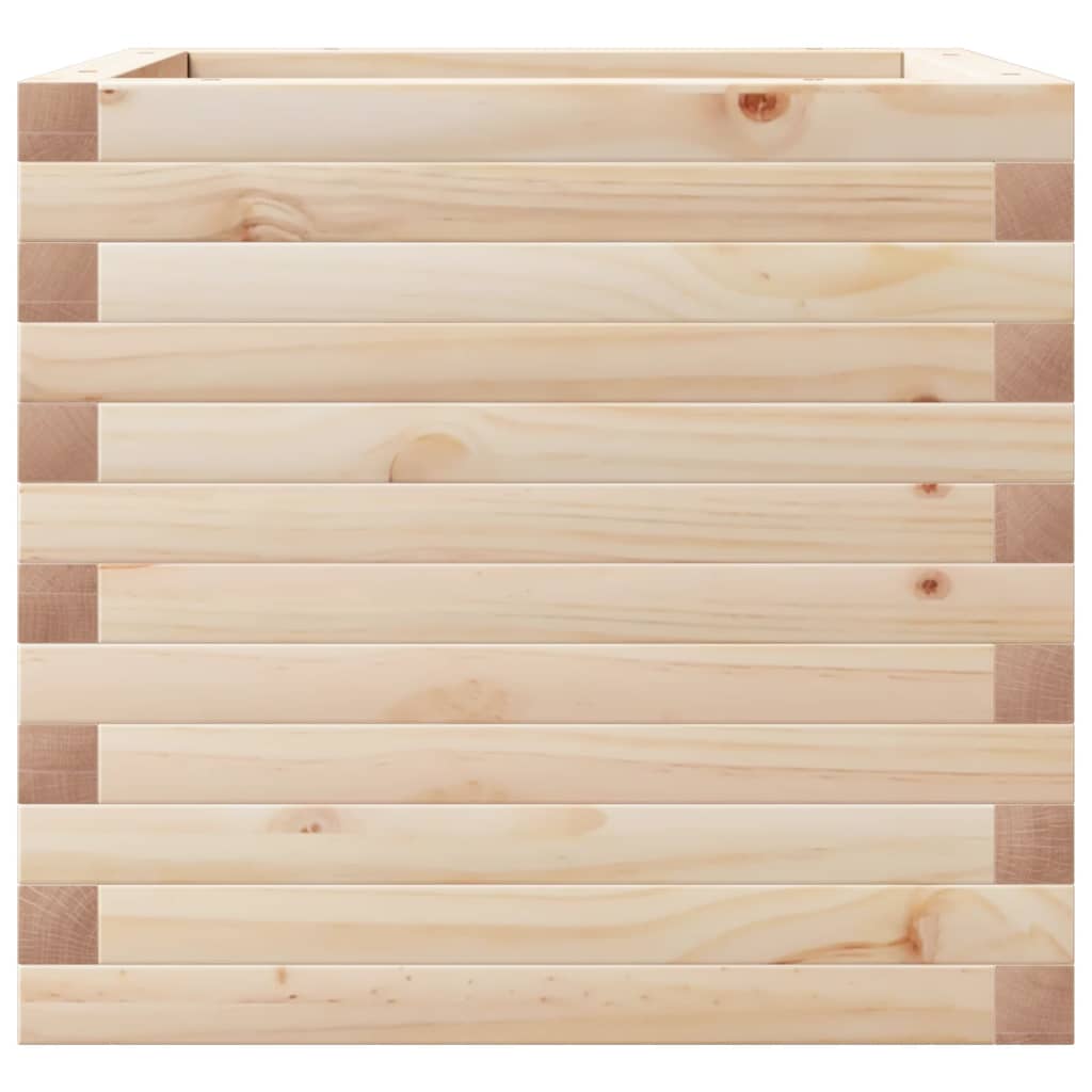 vidaXL Jardinera de madera maciza de pino 50x50x45,5 cm