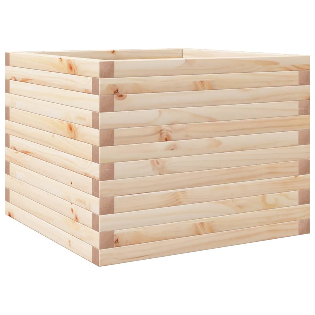 vidaXL Jardinera de madera maciza de pino 60x60x45,5 cm