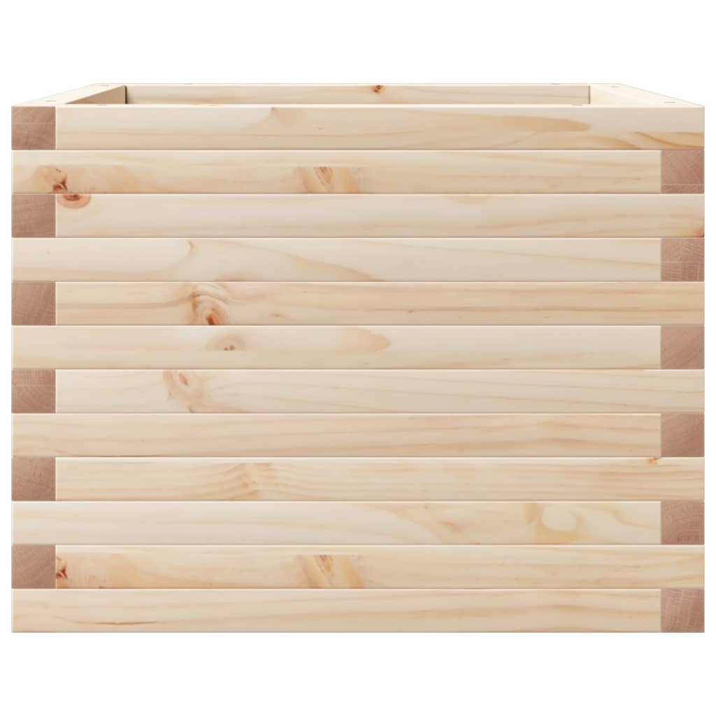 vidaXL Jardinera de madera maciza de pino 60x60x45,5 cm