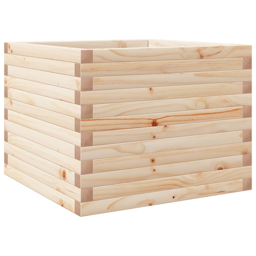 vidaXL Jardinera de madera maciza de pino 60x60x45,5 cm