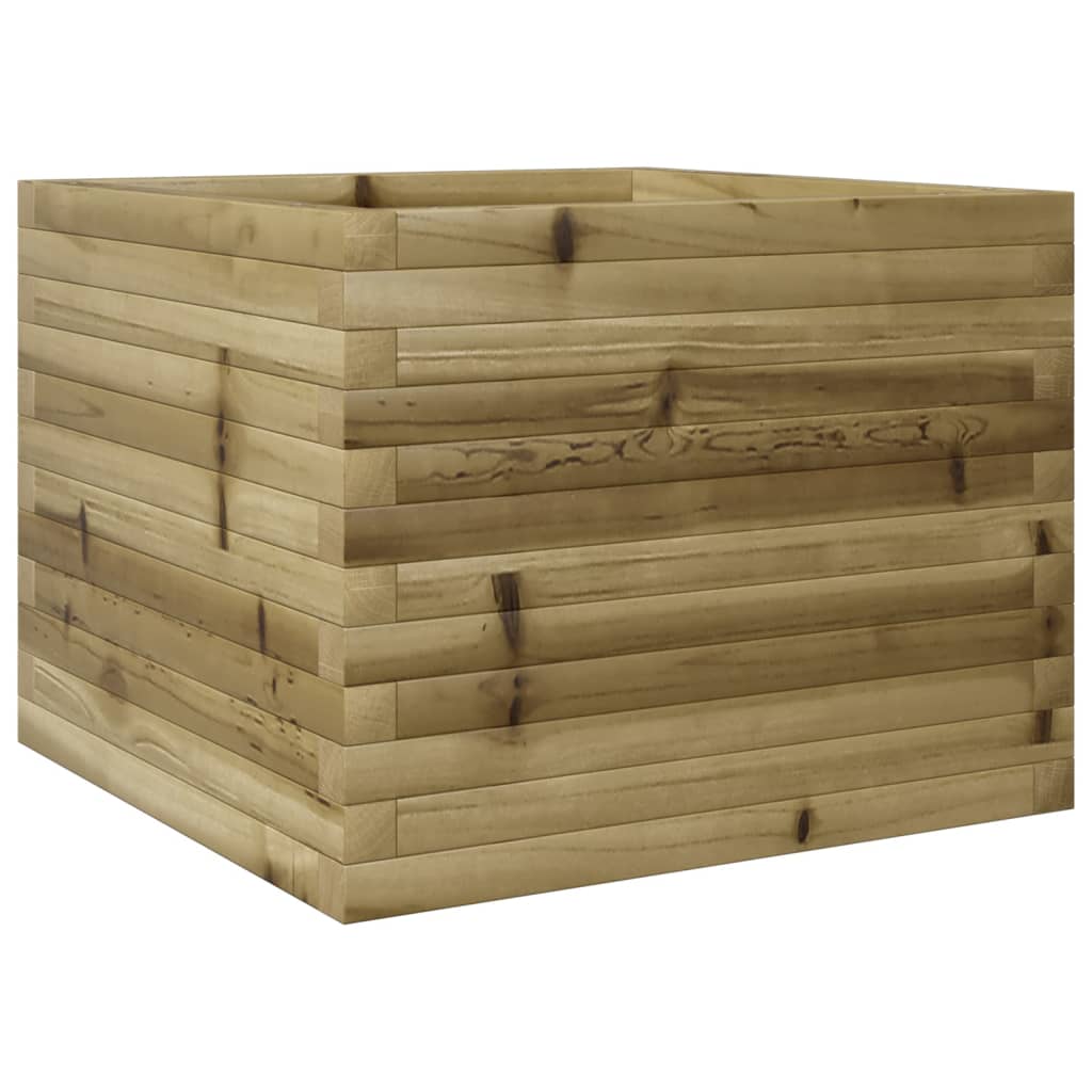 vidaXL Jardinera de madera de pino impregnada 60x60x45,5 cm