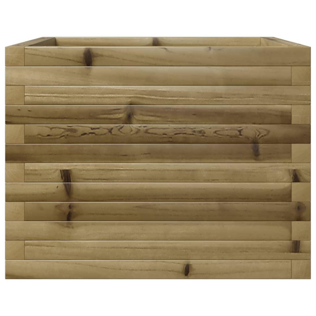 vidaXL Jardinera de madera de pino impregnada 60x60x45,5 cm