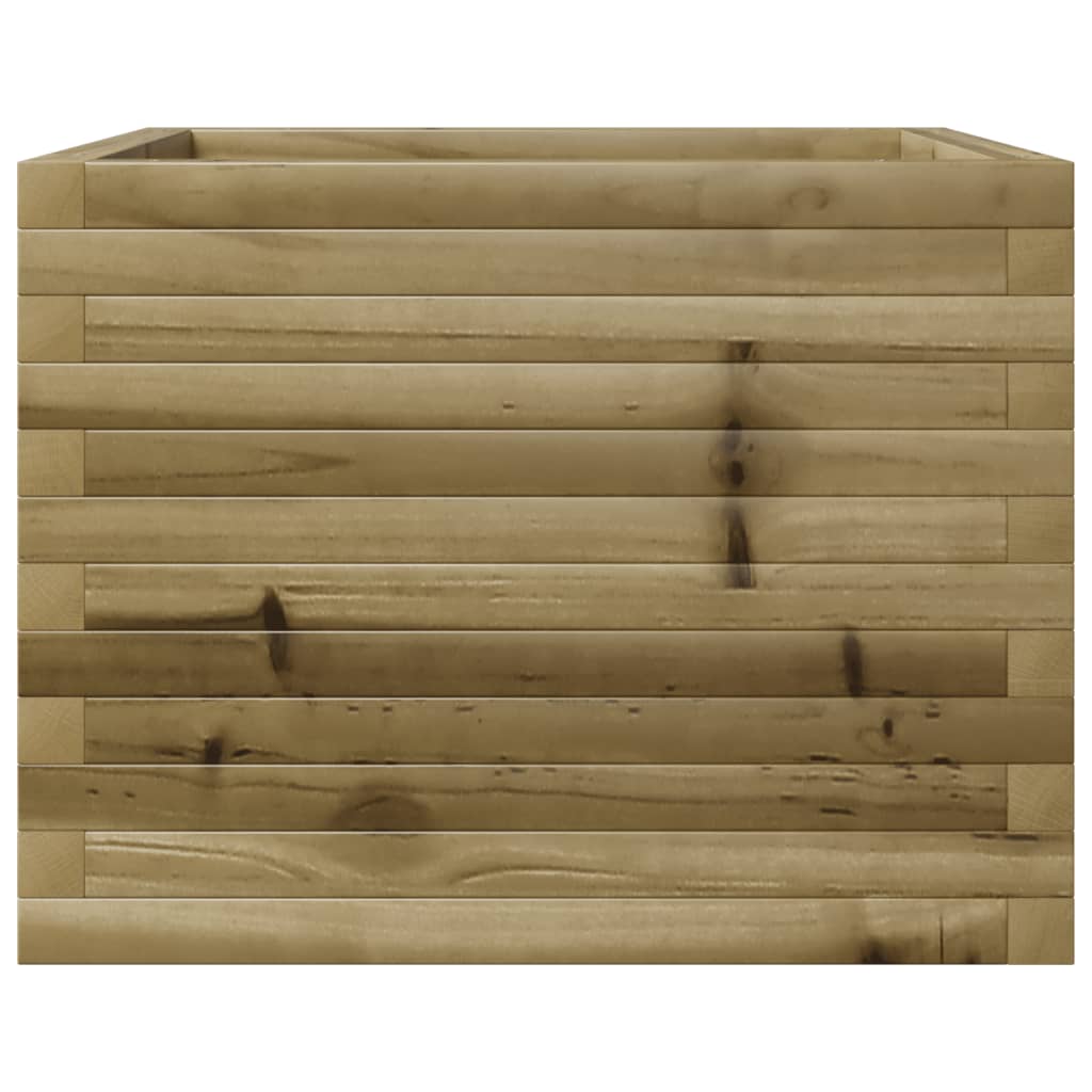 vidaXL Jardinera de madera de pino impregnada 60x60x45,5 cm