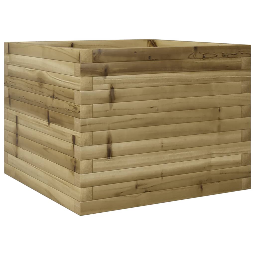 vidaXL Jardinera de madera de pino impregnada 60x60x45,5 cm