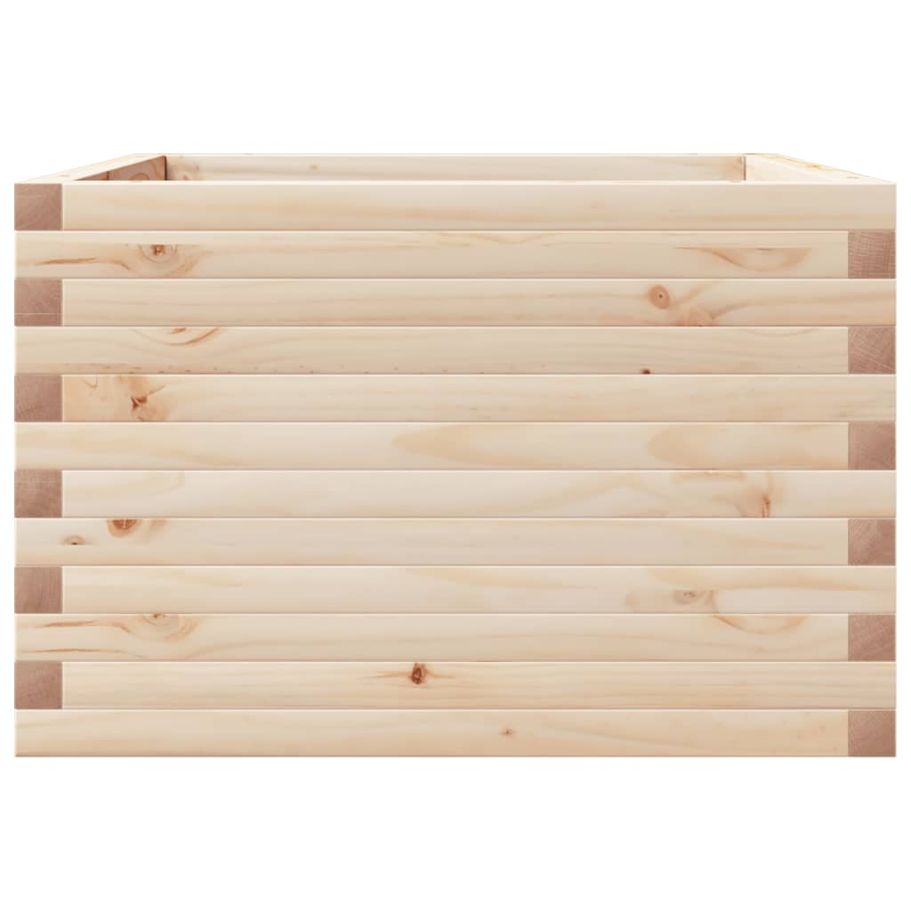 vidaXL Jardinera de madera maciza de pino 70x70x45,5 cm