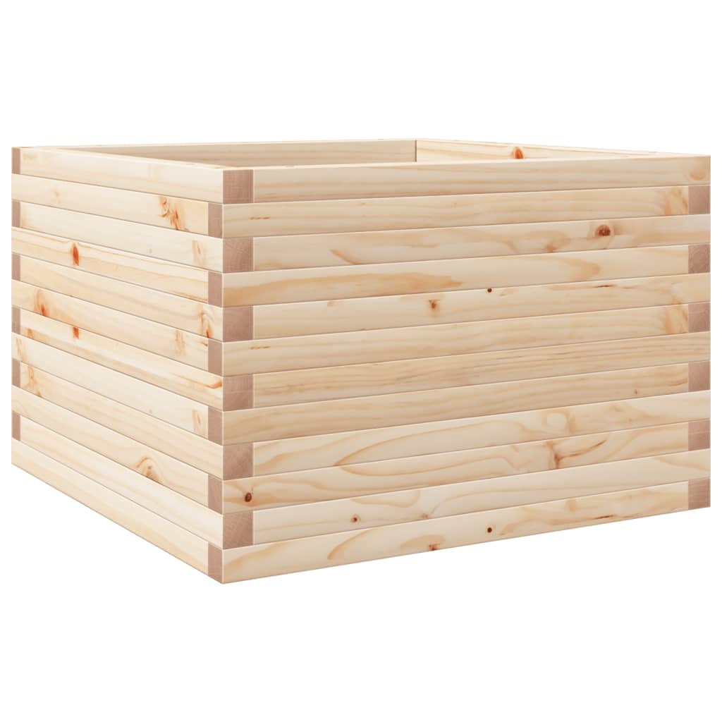 vidaXL Jardinera de madera maciza de pino 70x70x45,5 cm