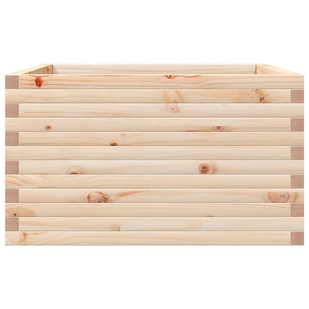 vidaXL Jardinera madera maciza de pino 80x80x45,5 cm