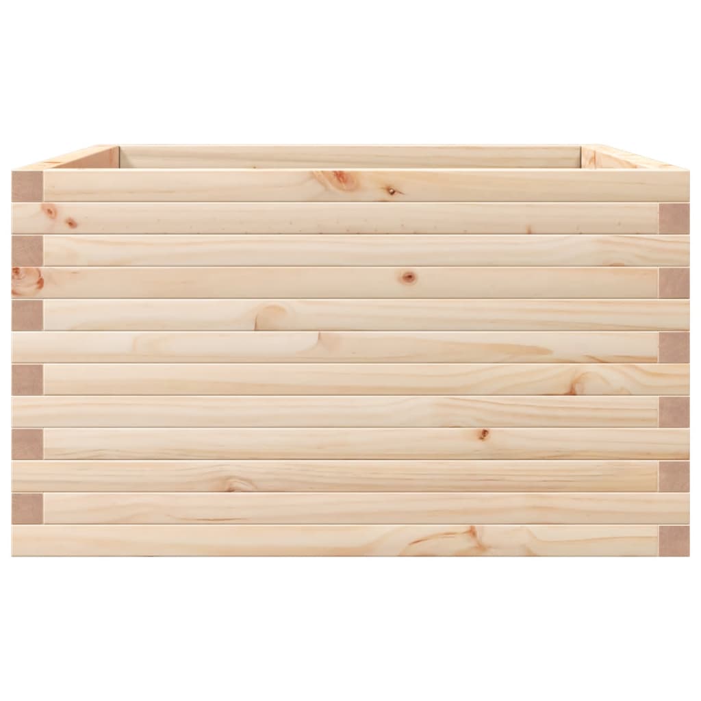 vidaXL Jardinera madera maciza de pino 80x80x45,5 cm