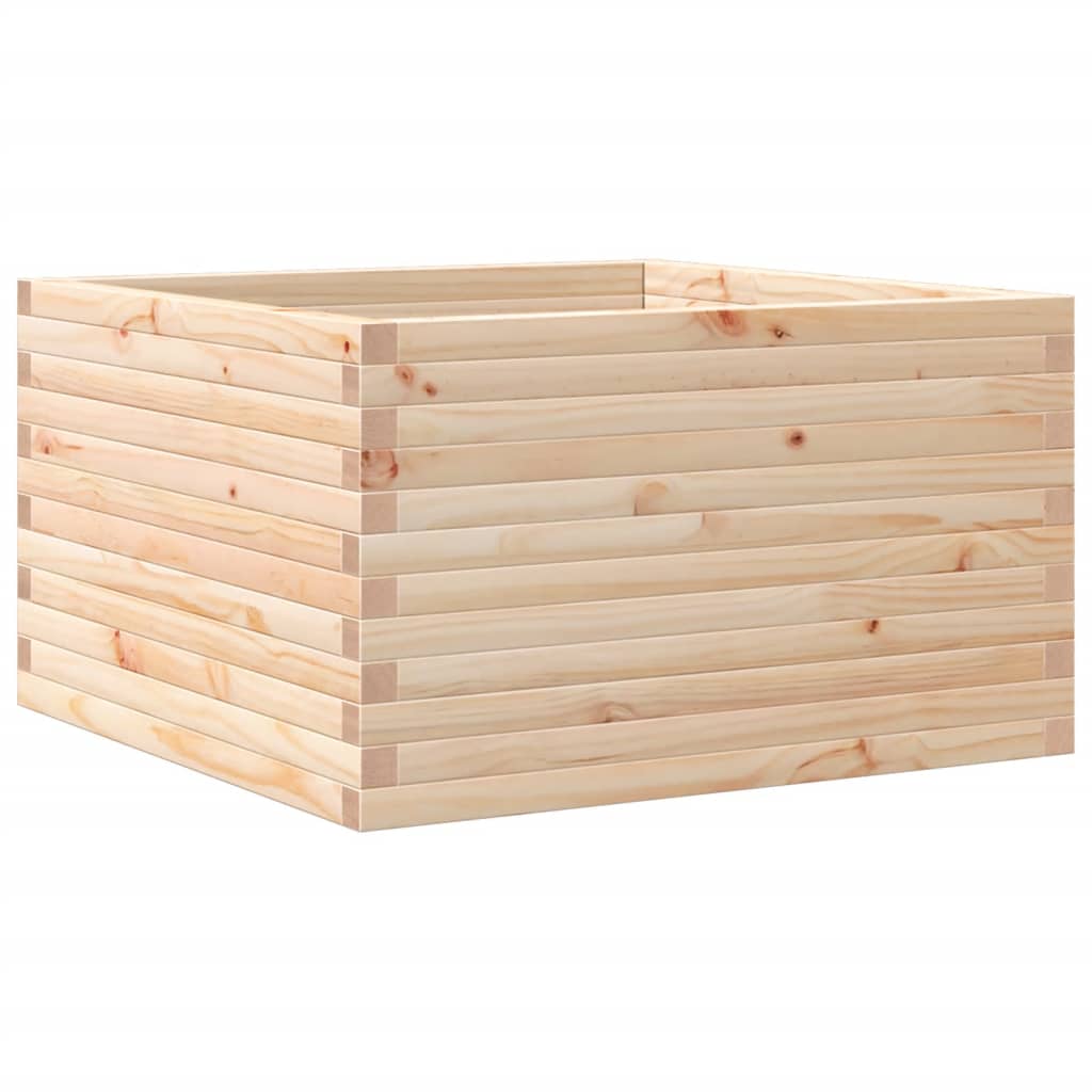 vidaXL Jardinera madera maciza de pino 80x80x45,5 cm