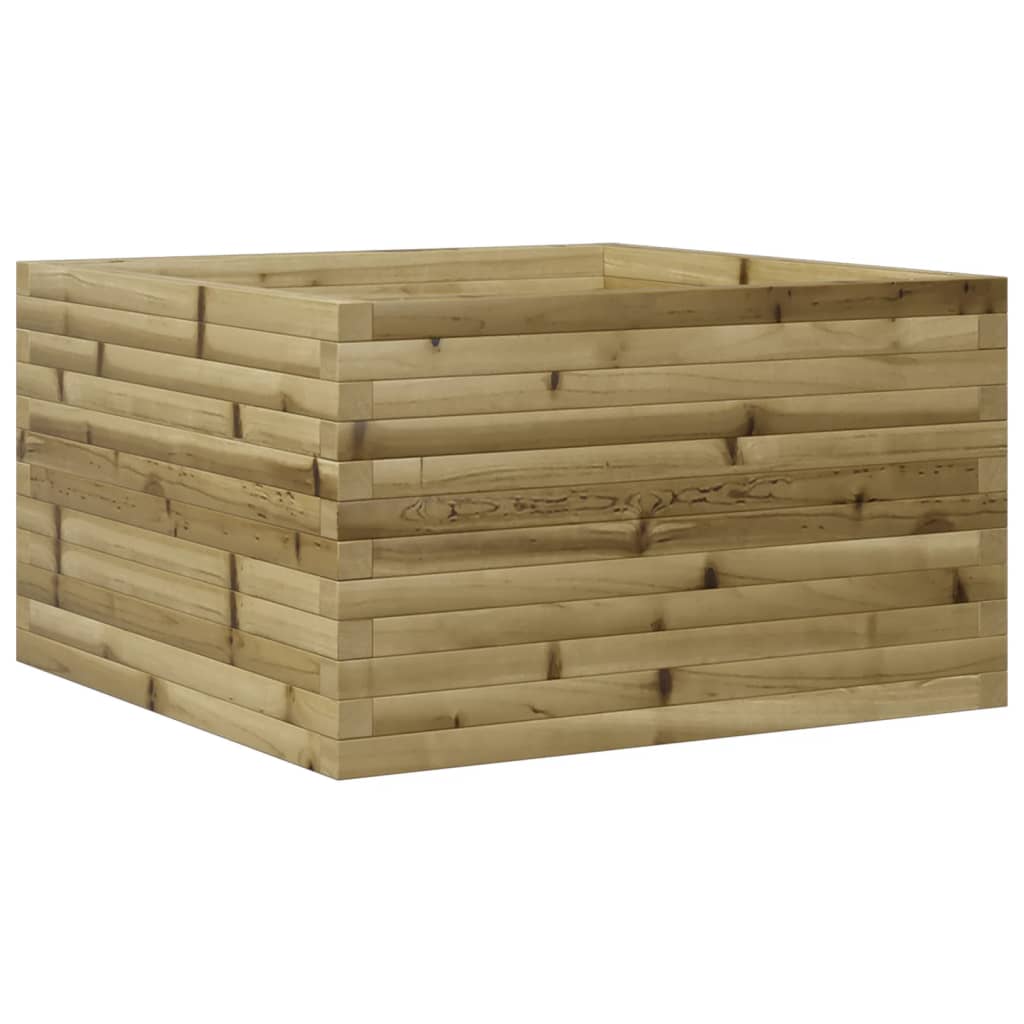 vidaXL Jardinera de madera de pino impregnada 80x80x45,5 cm