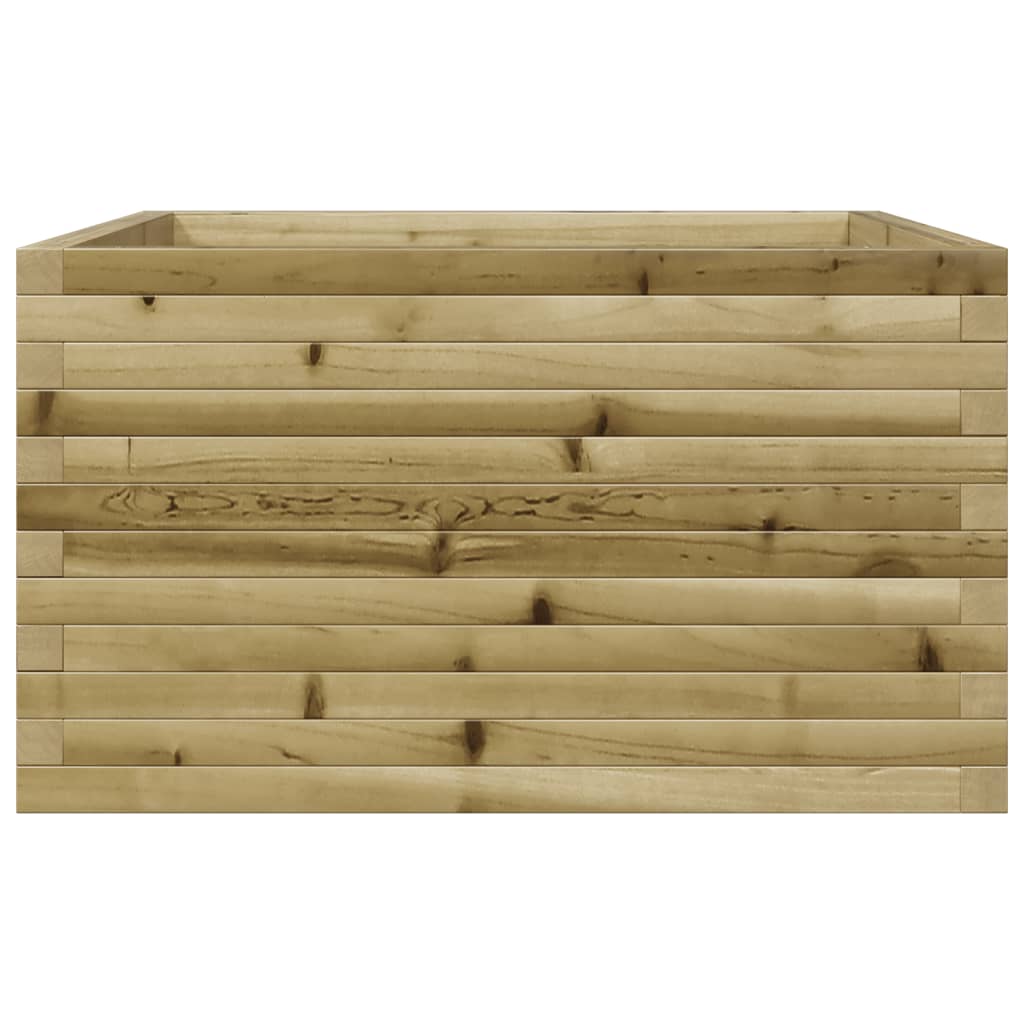 vidaXL Jardinera de madera de pino impregnada 80x80x45,5 cm