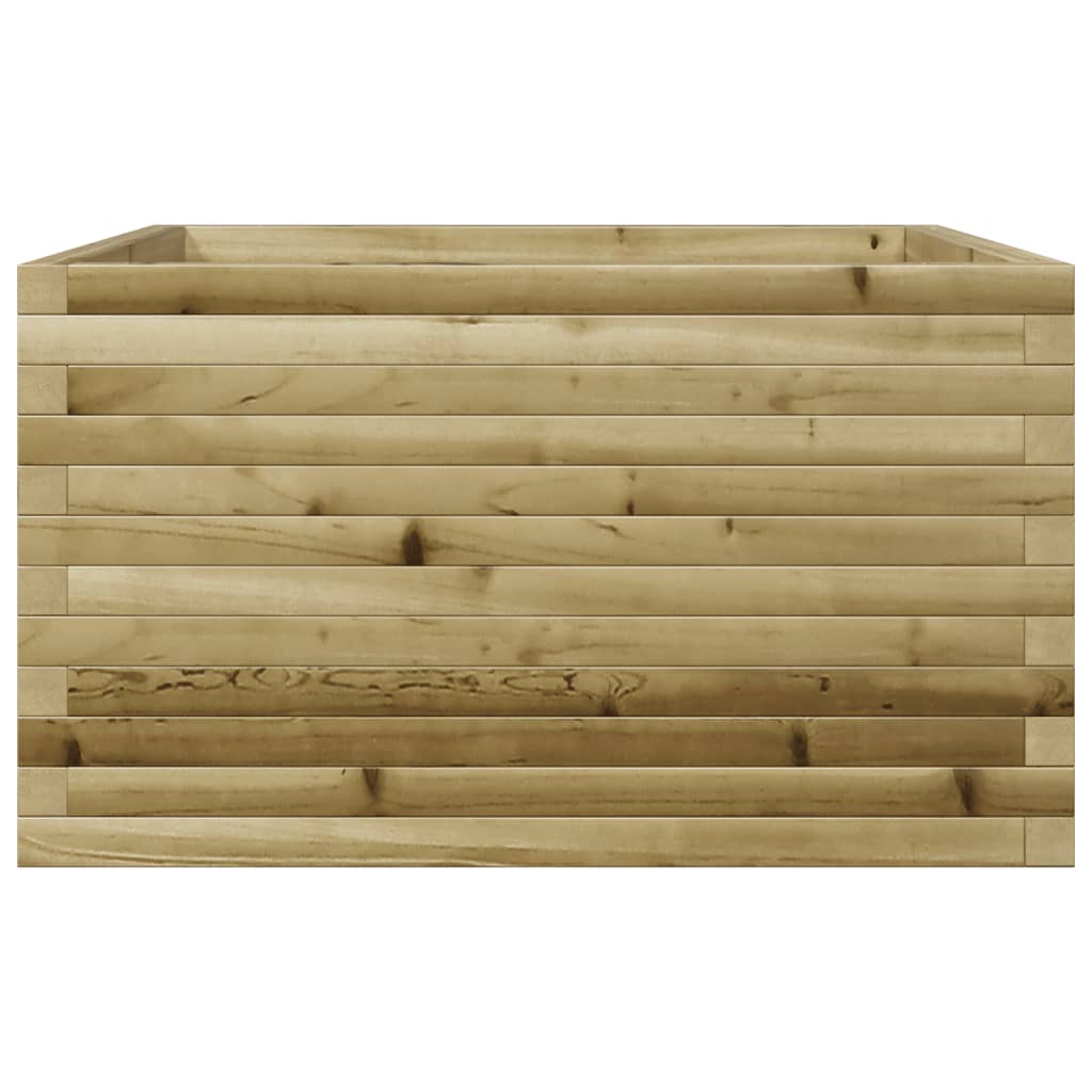 vidaXL Jardinera de madera de pino impregnada 80x80x45,5 cm