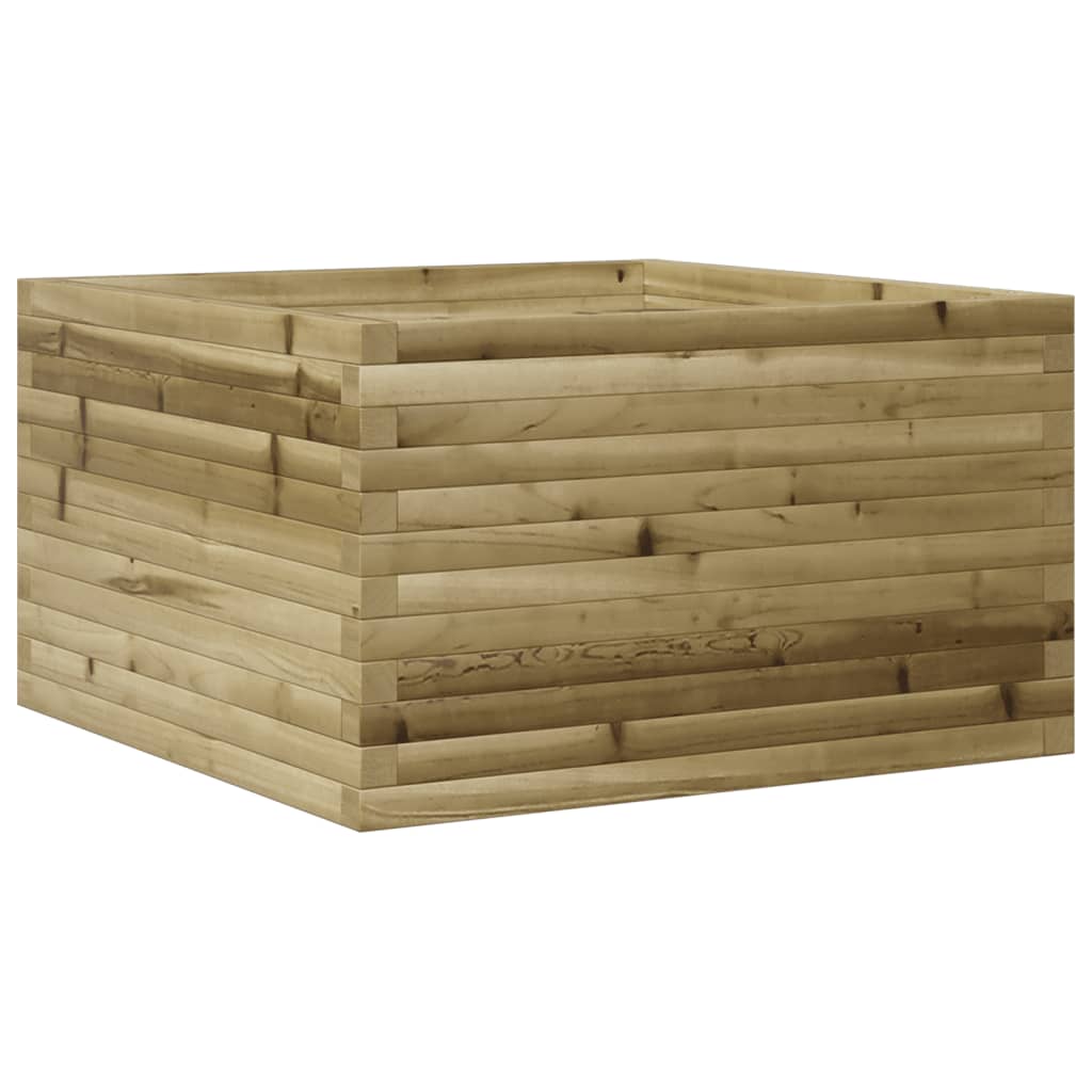 vidaXL Jardinera de madera de pino impregnada 80x80x45,5 cm